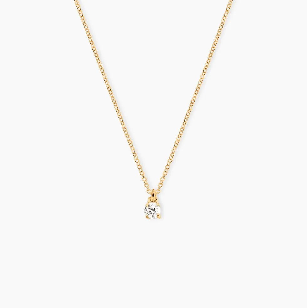 Collier Alexandra Or Jaune Diamant