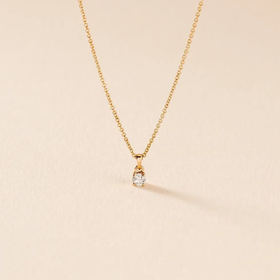 Collier Alexandra Or Jaune Diamant