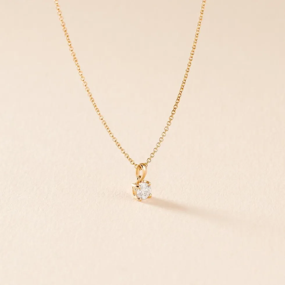 Collier Alexandra Or Jaune Diamant