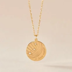 Collier Amai Plaqué Or Jaune Oxyde De Zirconium