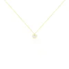 Collier Amaryllis Coeur Or Jaune Nacre