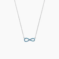Collier Amita Argent Blanc Oxyde De Zirconium