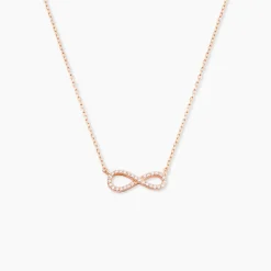 Collier Amita Argent Rose Oxyde De Zirconium