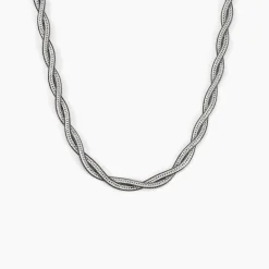 Collier Anaiz Argent Bicolore