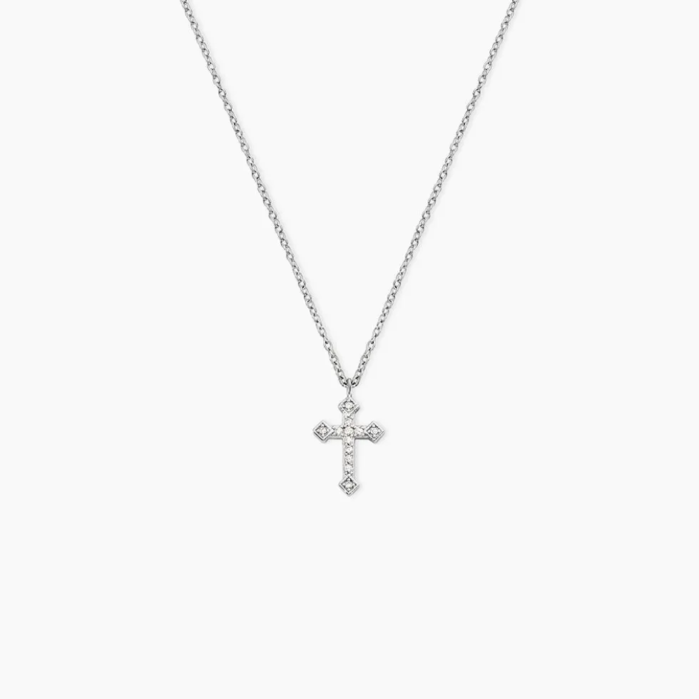 Collier Angel Argent Blanc Oxyde De Zirconium