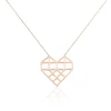 Collier Angeles Acier Rose