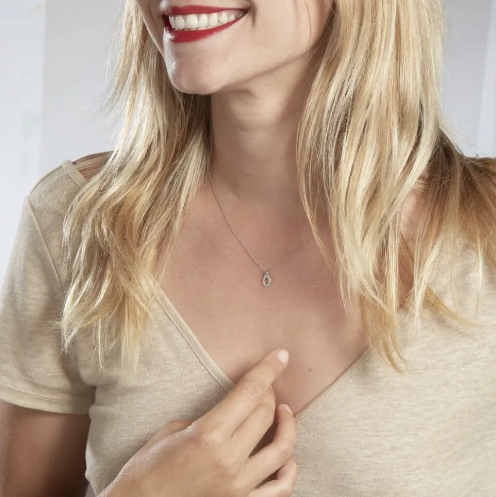 Collier Anh Argent Blanc