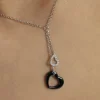 Collier Anissa Argent Blanc Céramique Et Oxyde De Zirconium