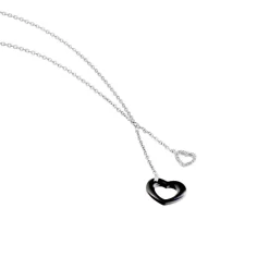 Collier Anissa Argent Blanc Céramique Et Oxyde De Zirconium
