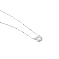 Collier Aphrodite Or Blanc Diamant Synthetique