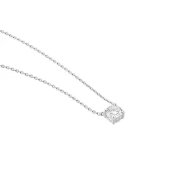 Collier Aphrodite Or Blanc Diamant Synthetique