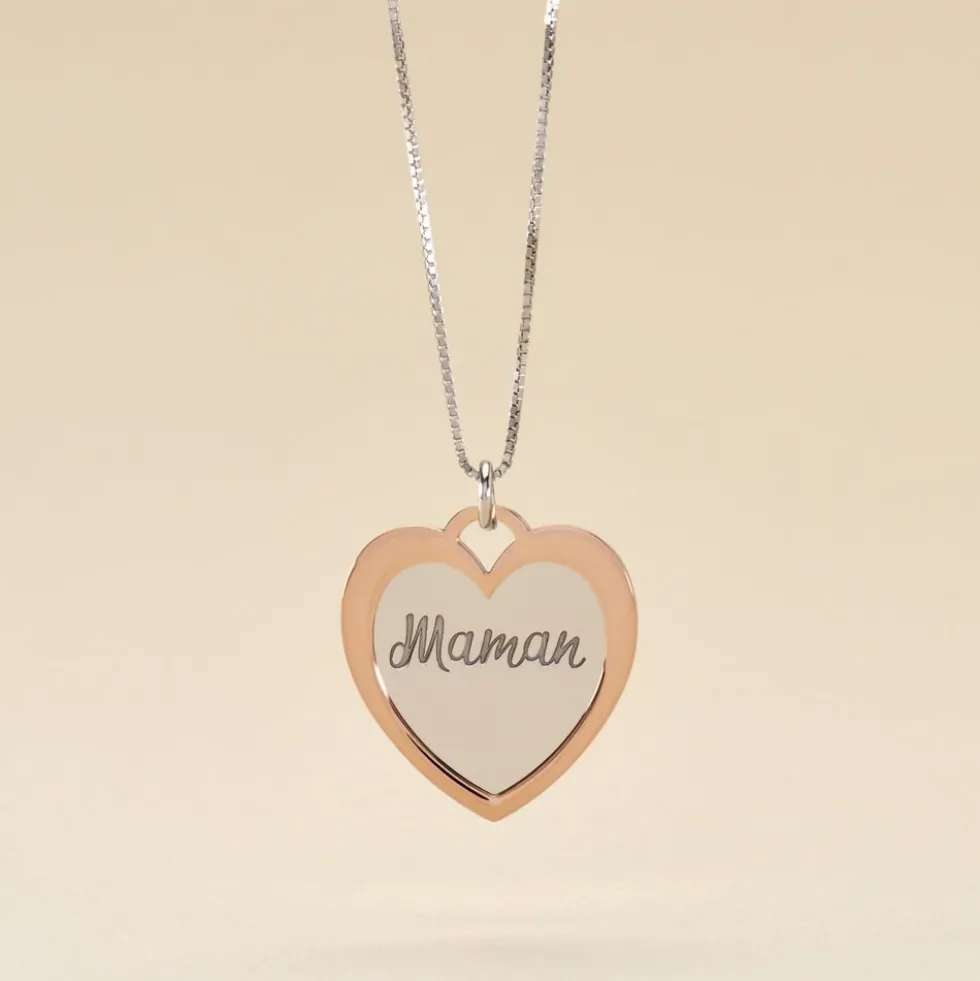 Collier Argent Bicolore Jiya