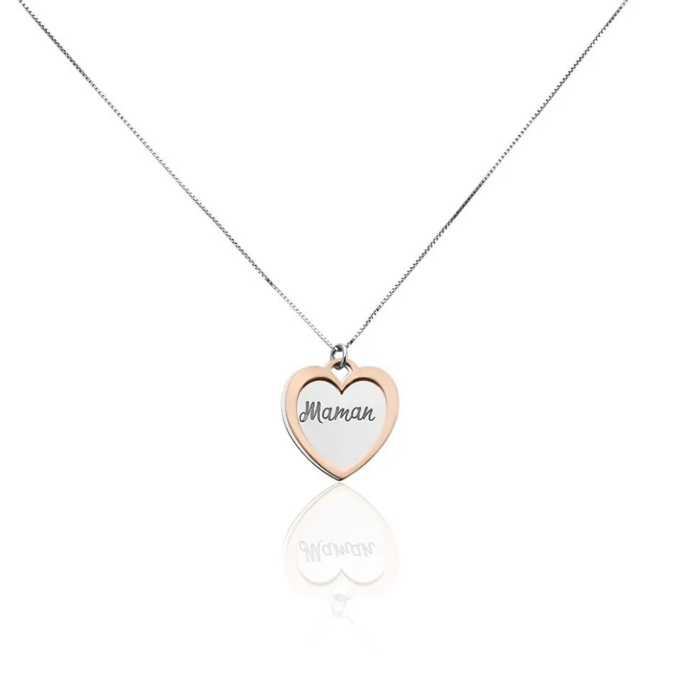 Collier Argent Bicolore Jiya