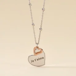 Collier Argent Bicolore Nura