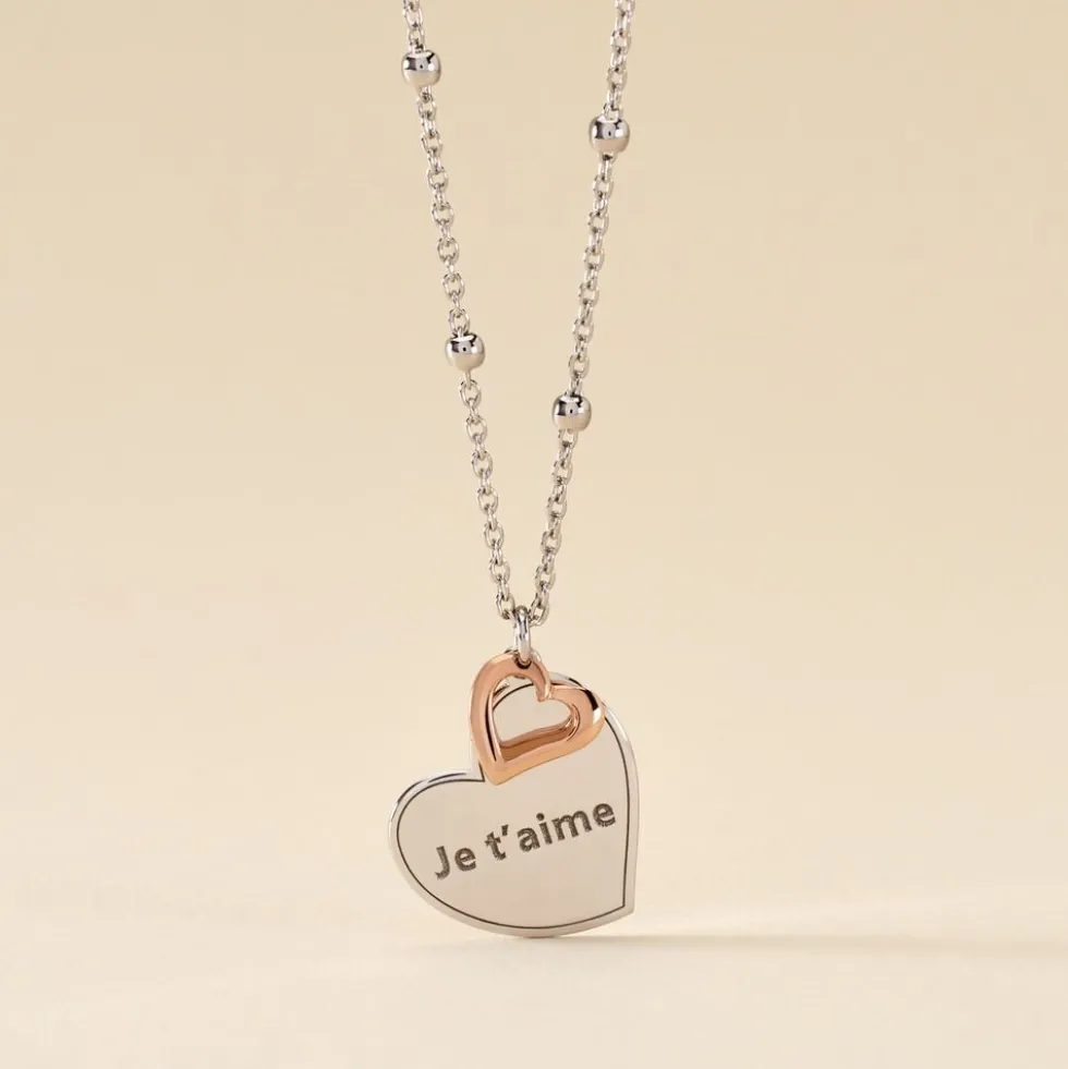 Collier Argent Bicolore Nura
