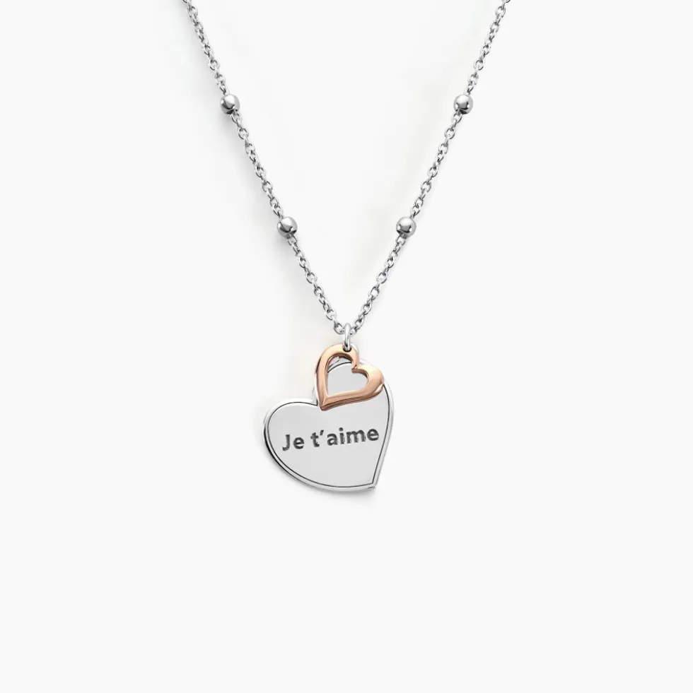 Collier Argent Bicolore Nura