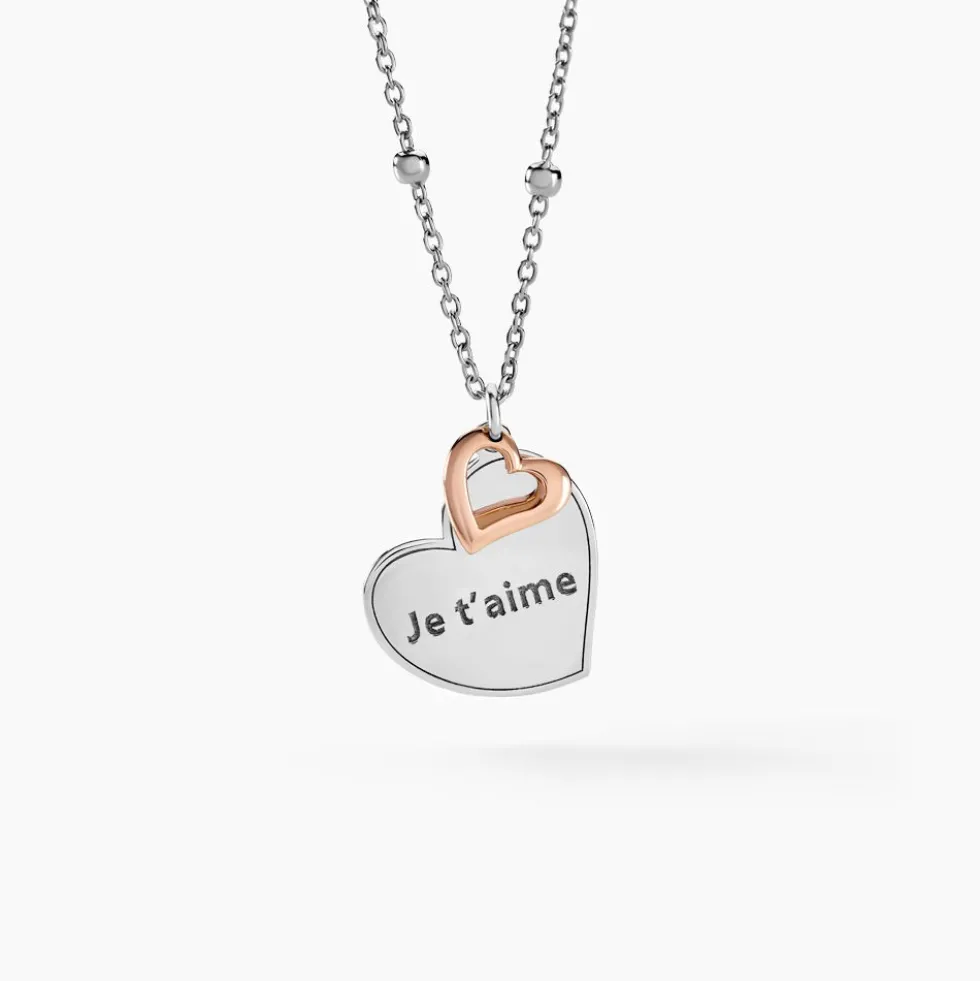 Collier Argent Bicolore Nura