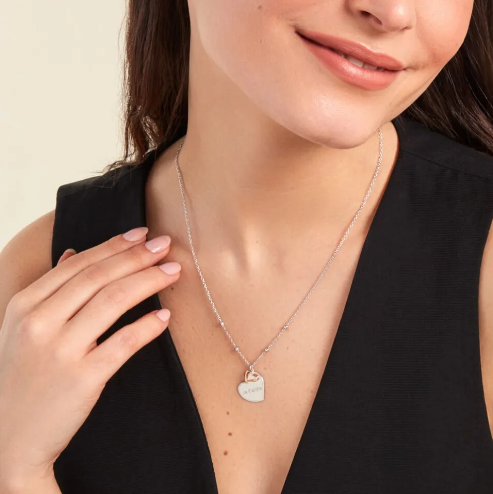 Collier Argent Bicolore Nura