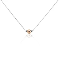 Collier Argent Bicolore Pelage