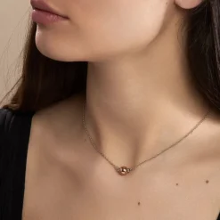 Collier Argent Bicolore Pelage