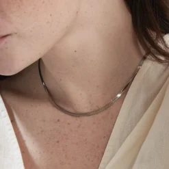 Collier Argent Blanc Alyona