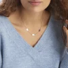 Collier Argent Blanc Bakia
