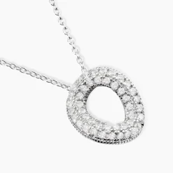 Collier Argent Blanc Irenaeus Oxydes De Zirconium