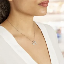 Collier Argent Blanc Jim