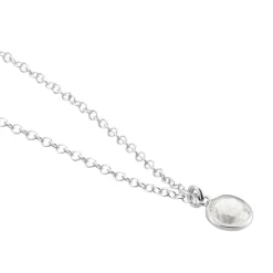 Collier Argent Blanc Lehunnus Oxyde De Zirconium