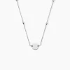 Collier Argent Blanc Monca