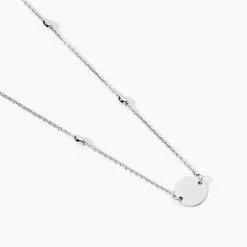 Collier Argent Blanc Monca