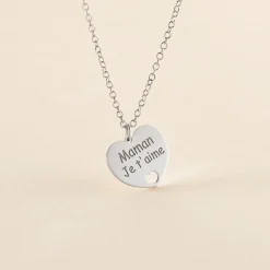 Collier Argent Blanc Pollux