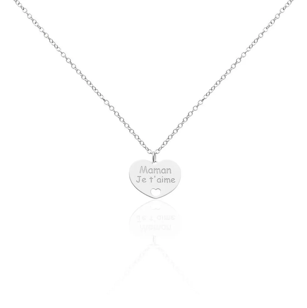 Collier Argent Blanc Pollux