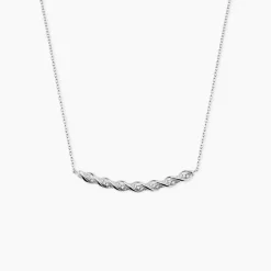 Collier Argent Blanc Remigius Oxydes De Zirconium