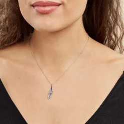 Collier Argent Blanc Stieg