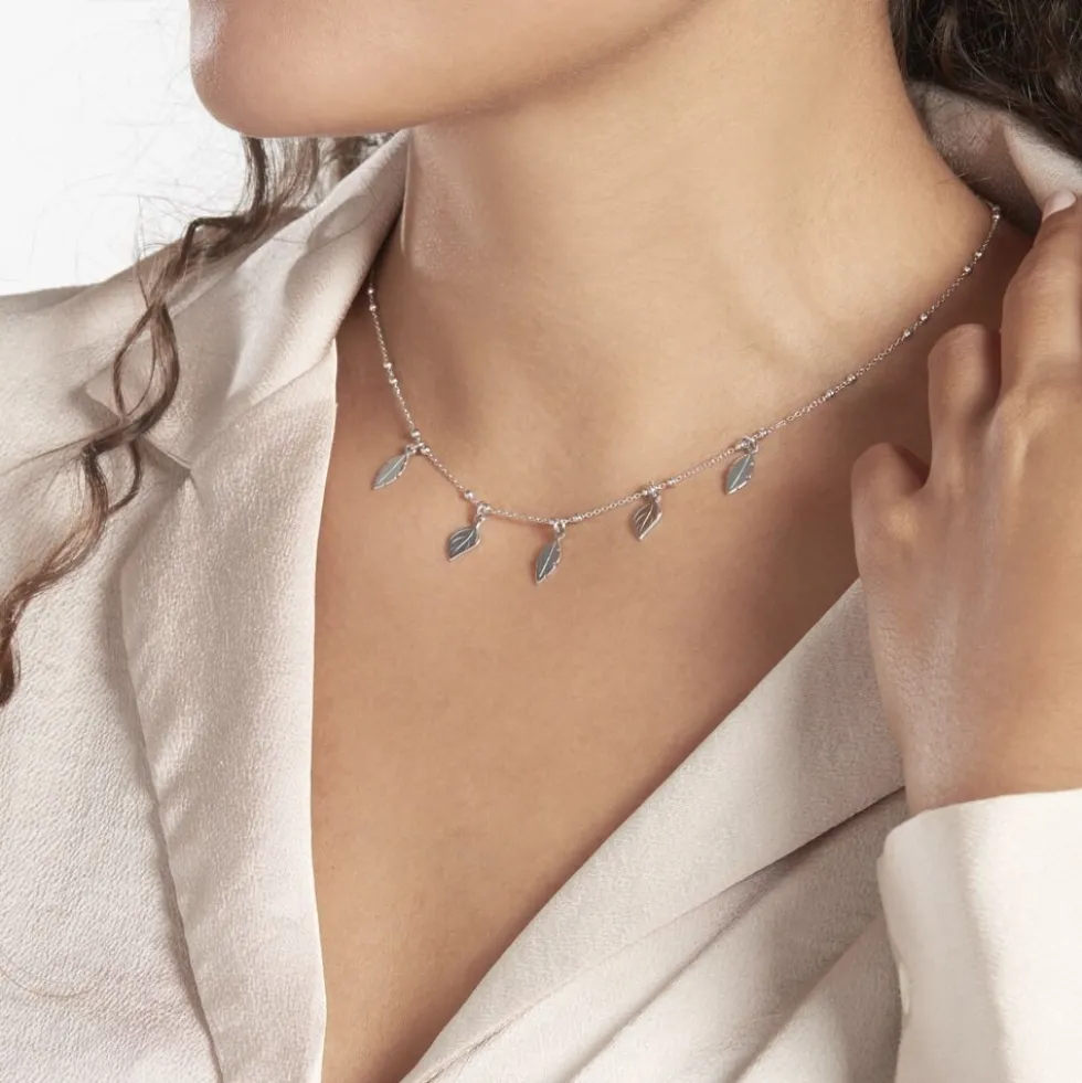 Collier Argent Blanc Ursy