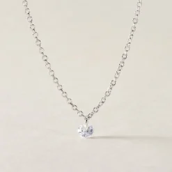 Collier Argent Constantin Argent Blanc Oxyde