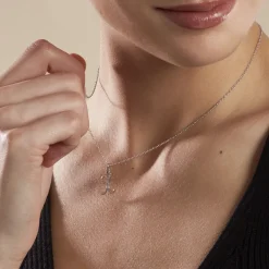 Collier Argent Fifi Oxydes De Zirconium