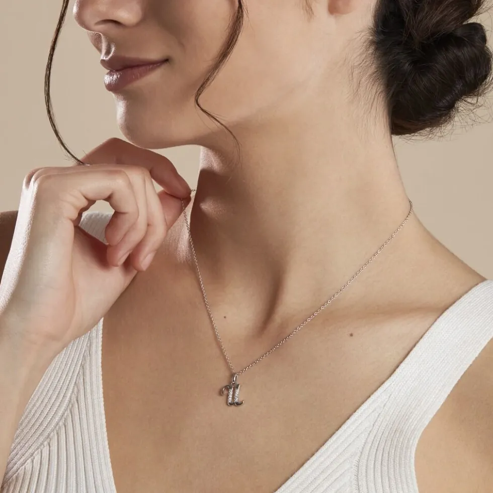 Collier Argent Fifi Oxydes De Zirconium