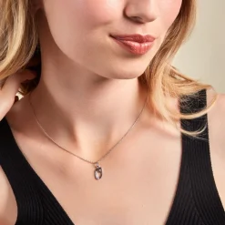 Collier Argent Fifi Oxydes De Zirconium