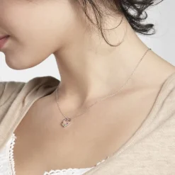 Collier Argent Hebert Oxydes De Zirconium