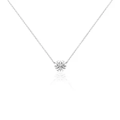 Collier Argent Kabibi Oxydes De Zirconium
