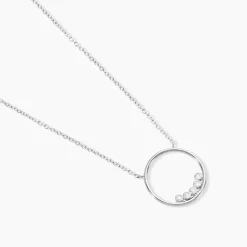 Collier Argent Leonerd Oxydes De Zirconium