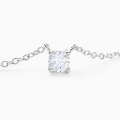 Collier Argent Lylwenn Oxydes De Zirconium