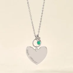 Collier Argent Pero Onyx