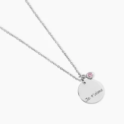 Collier Argent Prew Oxyde De Zirconium