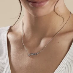 Collier Argent Ronky Oxydes De Zirconium