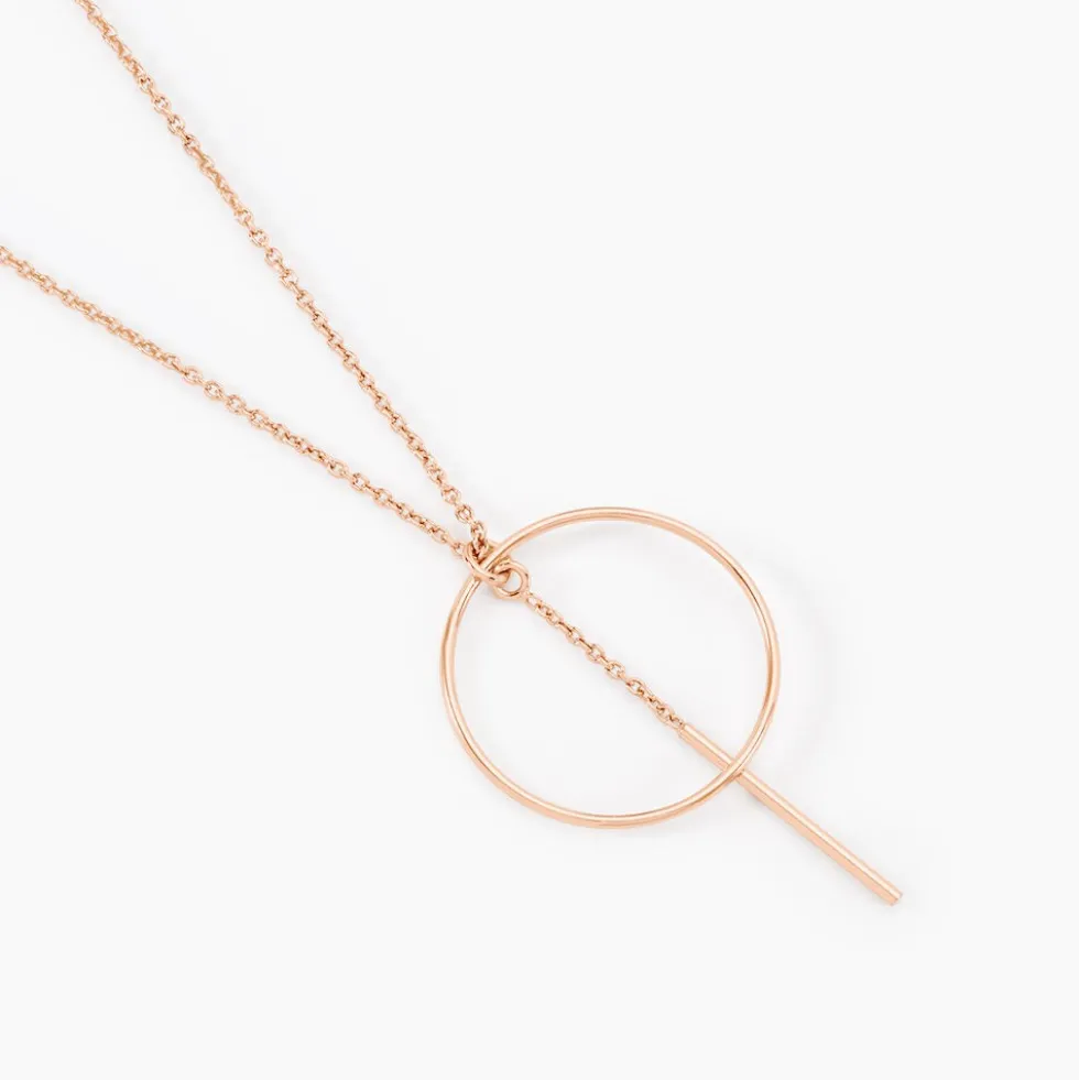 Collier Argent Rose Enissa