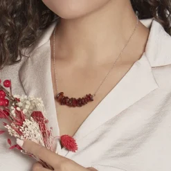 Collier Argent Ursan Ambre