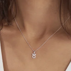 Collier Astra Argent Blanc Oxyde De Zirconium